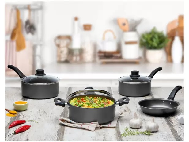 Jogo de Panelas Eirilar Antiaderente de Alumínio – Grafite 4 Peças 1448 na Magazine Luiza