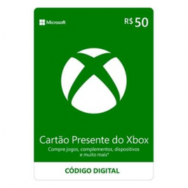 Gift Card Xbox: 50 Reais - Código Digital na KaBuM!
