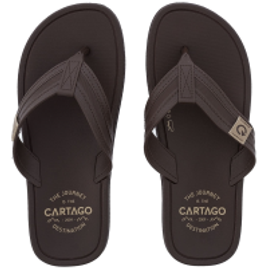 Chinelo Cartago Maiorca Essencial Marrom na Studio Z Calçados