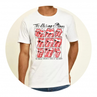 Camiseta Masculina Estampada Manga Curta Rolling Stones na Marisa