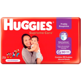 8 Pacotes Fraldas Huggies Supreme Care Roupinha Tam G 30 Unidades (Total 240 unidades) na Americanas