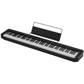 Piano Digital Casio CDP S90 com 88 Teclas Acabamento em Resina Fosca Conexão USB to Host Tipo B + Estante para Partitura + Fonte na Ponto