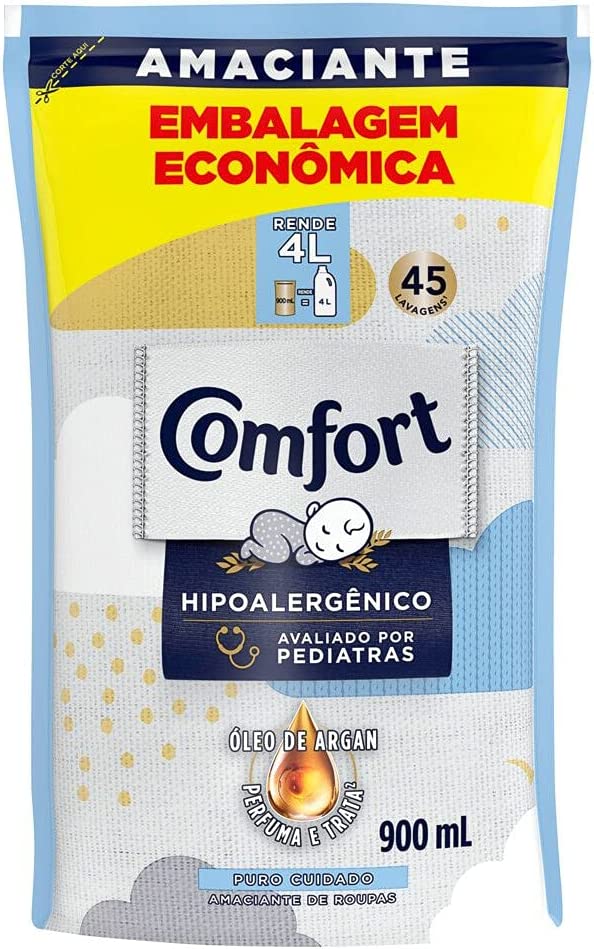 2 Unidades – Amaciante Concentrado Comfort Puro Cuidado 900ml na Amazon