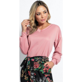 Blusa Rosê com Manga Bufante na Posthaus