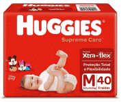 Fralda Huggies Supreme Care M – 40 fraldas na Amazon