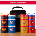 Whiskware Recipientes Harry Potter para crianças e crianças 3 lanches empilháveis para escola e viagem, 2 1/3, Hermione na Amazon
