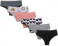 Kit com 6 Calcinhas Cintura Alta Conforto Algodão na Amazon