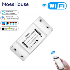 Switch Módulo Wi-Fi 16A Universal DIY Bluetooth - Moes na Aliexpress