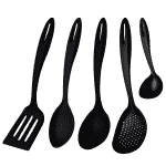 Jogo de Utensílios Tramontina Ability em Nylon Preto – 05 Peças na Amazon