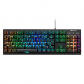 Teclado Gamer Mecânico Sharkoon Skiller Switch Blue RGB - SGK30 Blue na KaBuM!