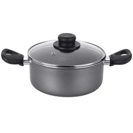 Caçarola Multiflon Bella em Alumínio com Revestimento Antiaderente e Tampa de Vidro 22cm na Casas Bahia