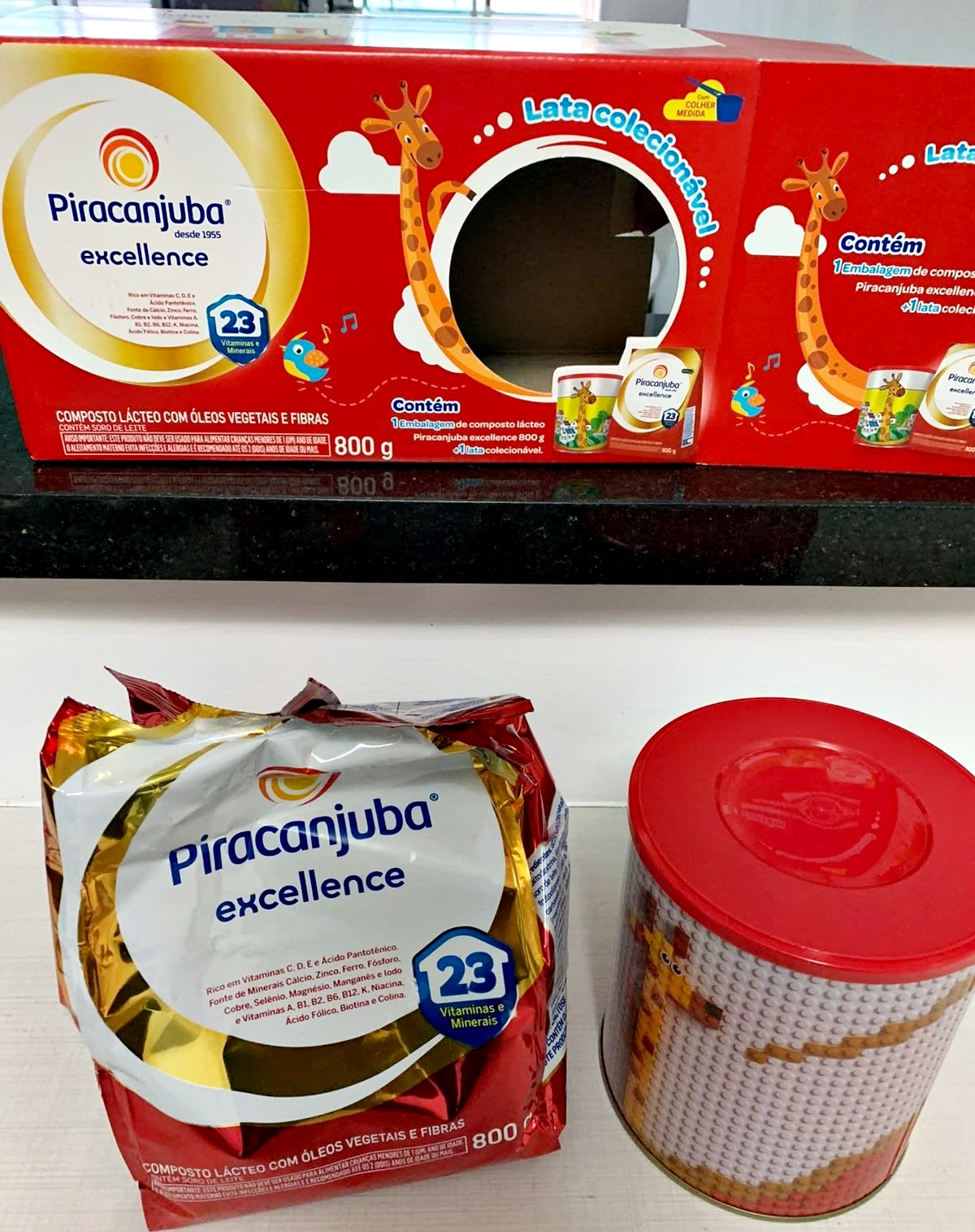 Piracanjuba Composto Lacteo Excellence 800G + Lata Colecionável Sortida na Amazon