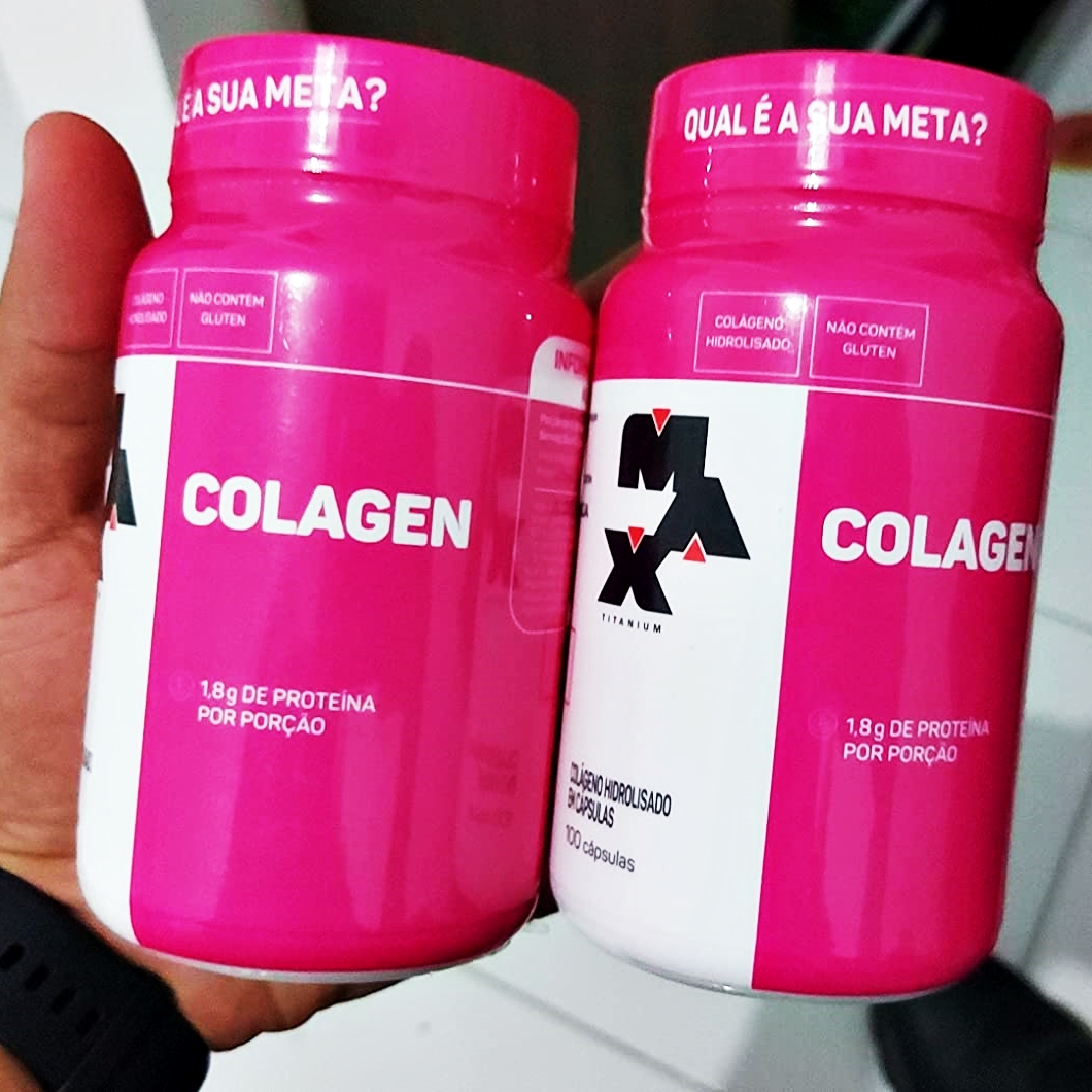 Colageno Hidrolisado 100 Capsulas – Max Titanium na Amazon