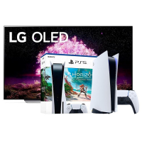 Smart TV LG 77´ 4K OLED77C1 + Console Sony Playstation 5 + Horizon Forbidden West na KaBuM!