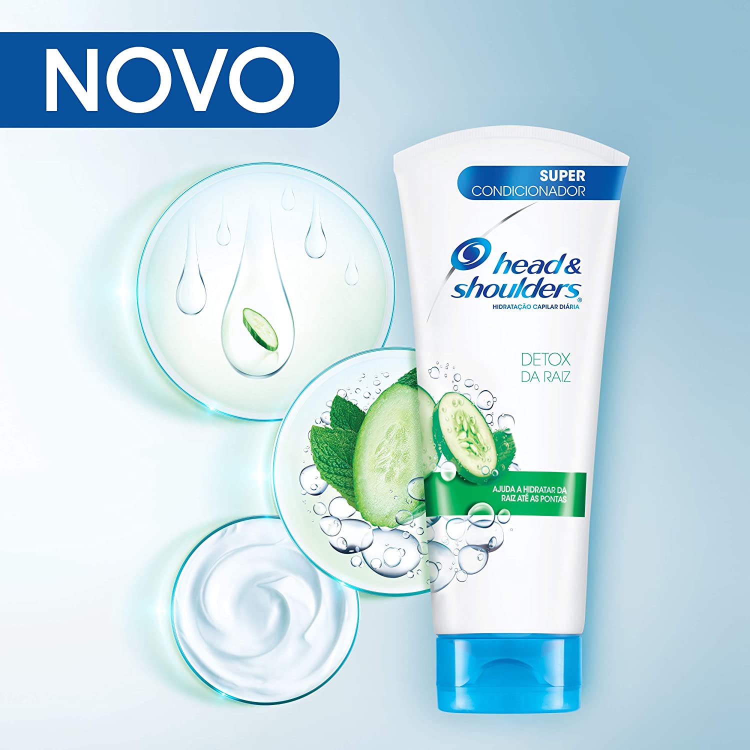 Head & Shoulders – Super Condicionador Detox da Raiz, Condicionador Anticaspa, Limpa e Hidrata, Controle de Caspa, 170ml ​ na Amazon