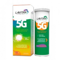 Lavitan 5G Sabor Guaraná Com 10 Comprimidos Efervescentes na Droga Raia