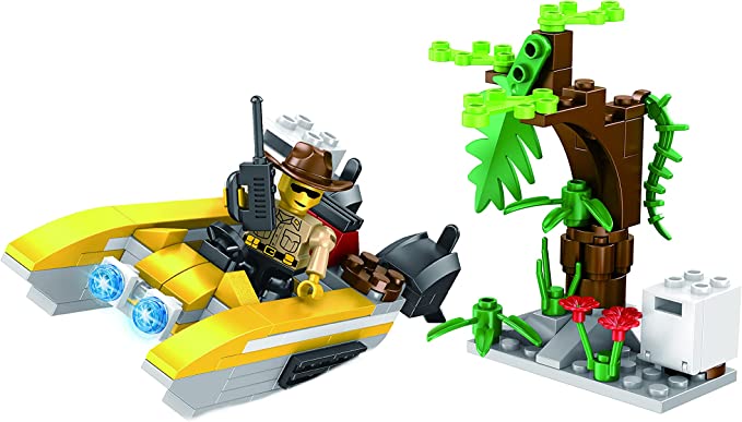 Blocos De Montar – Floresta Lancha De Patrulha – 130 Pcs – Marca Tudo na Amazon