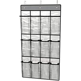 Sapateira Pendurável com 12 divisórias transparente CST6026 Euro Home na Amazon