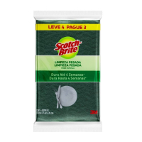 3M, Scotch Brite, Esponja Multiuso, Leve 4 Pague 3 na Amazon