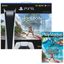 Console Playstation 5 Digital Edition + Jogo Horizon Forbidden West na Extra