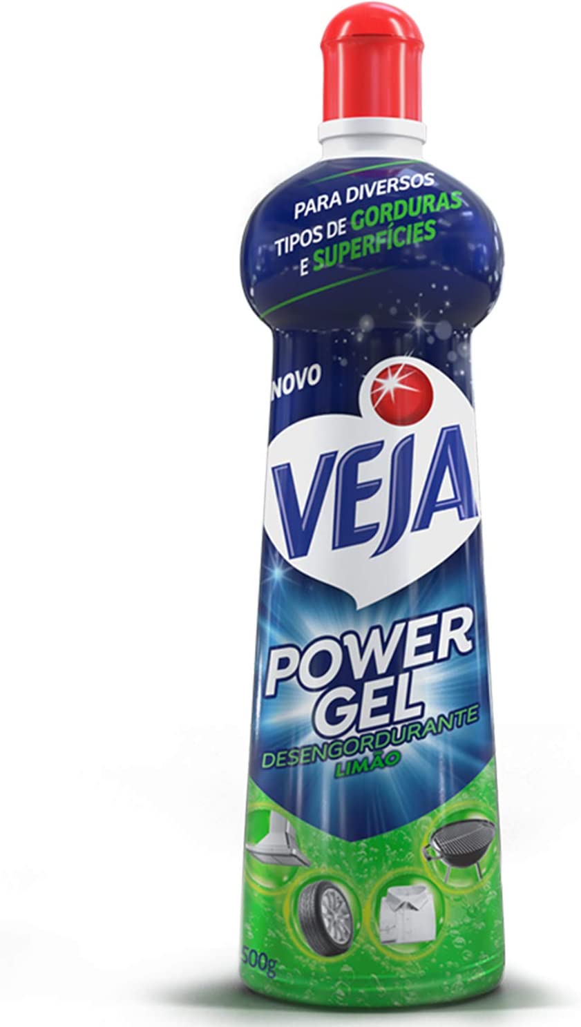 10 Unidades de Super Desengordurante Veja Power Gel Limão 500g na Amazon
