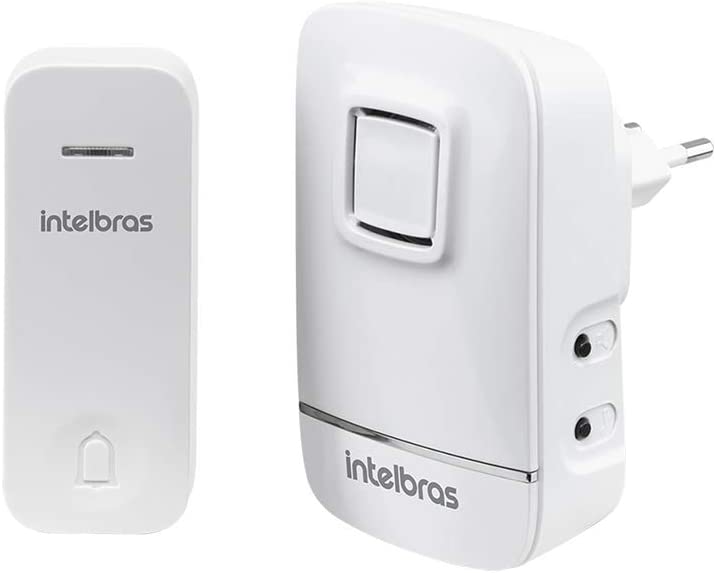 Campainha Sem Fio com Energia Cinética CIK 200 Branco Intelbras na Amazon