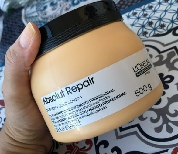 Máscara de Tratamento Reparadora Absolut Repair Gold Quinoa Serie Expert 500G, L´Oreal Professionnel Paris na Amazon