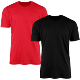 Kit 2 Camisetas AMGK Masculina Lisa Básica 100% Algodão na Americanas