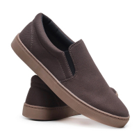 Tênis Casual Masculino Em Lona Slip On Confortável na Americanas