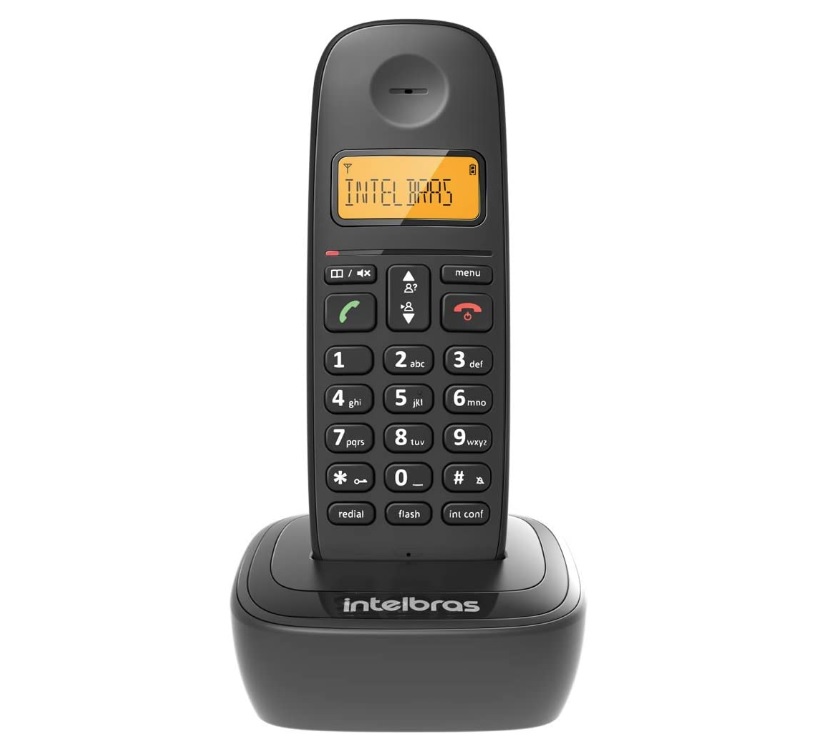 Telefone sem fio com identificador Intelbras TS2510 ID Preto na Amazon