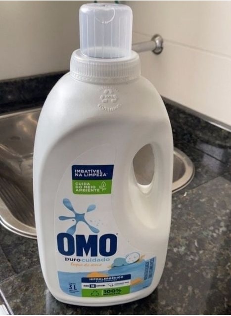 Sabão Líquido Omo Puro Cuidado 3L na Amazon