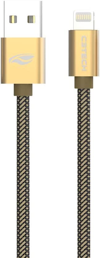 Cabo C3Tech USB-Lightning CB-210GD Dourado, 2Metros compativel IOS na Amazon
