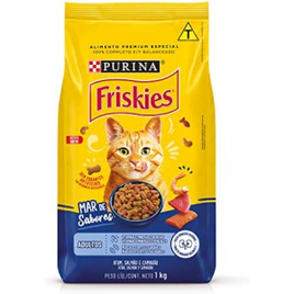 Ração Purina Friskies Petiscos do Mar para Gatos Adultos 1kg na Amazon