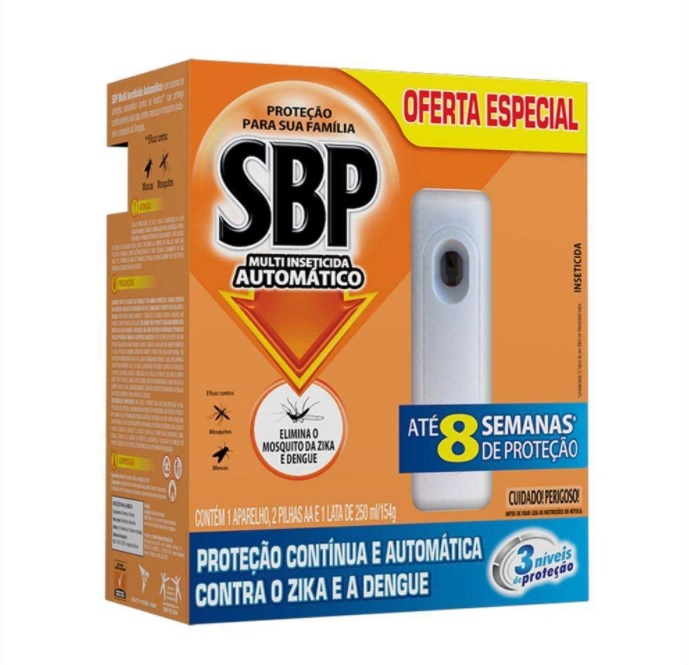 SBP Multi Inseticida Automático Aparelho + Refil 250ml – Duração até 8 semanas na Amazon