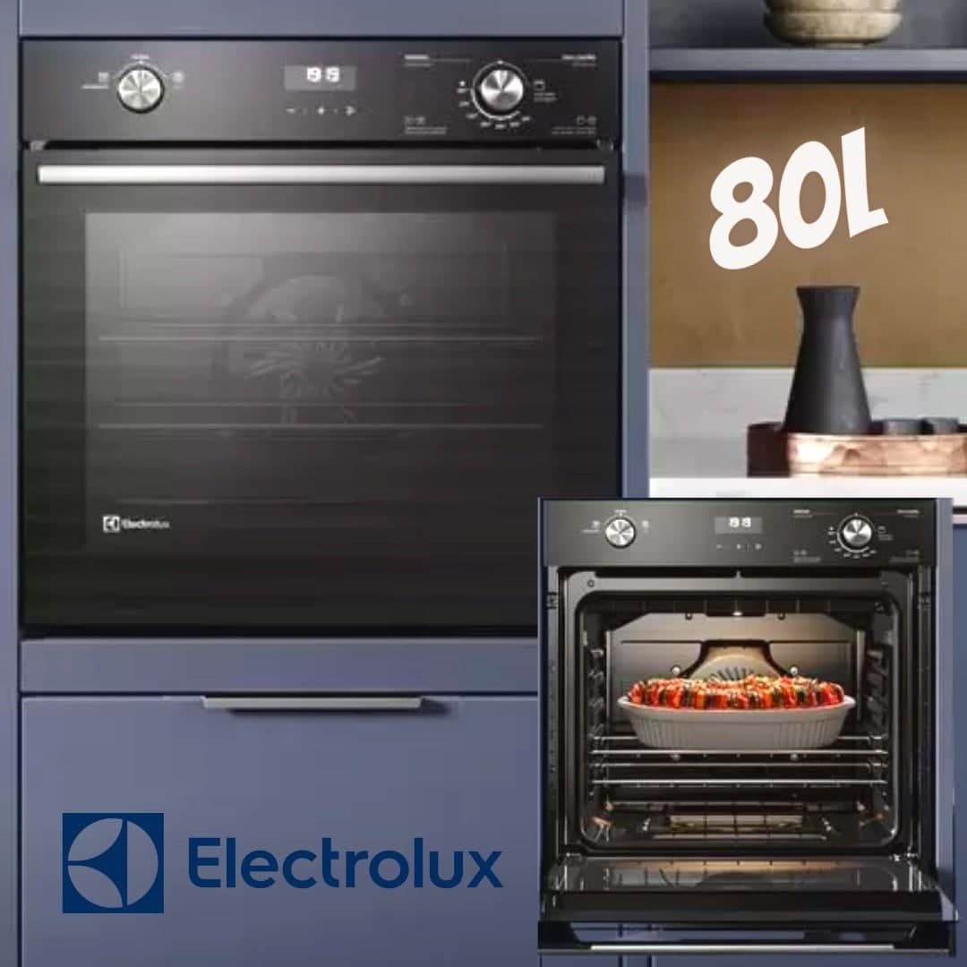 Forno de Embutir Elétrico Electrolux 80L Efficient com PerfectCook360 (OE8EH) – 220V na Shopclub