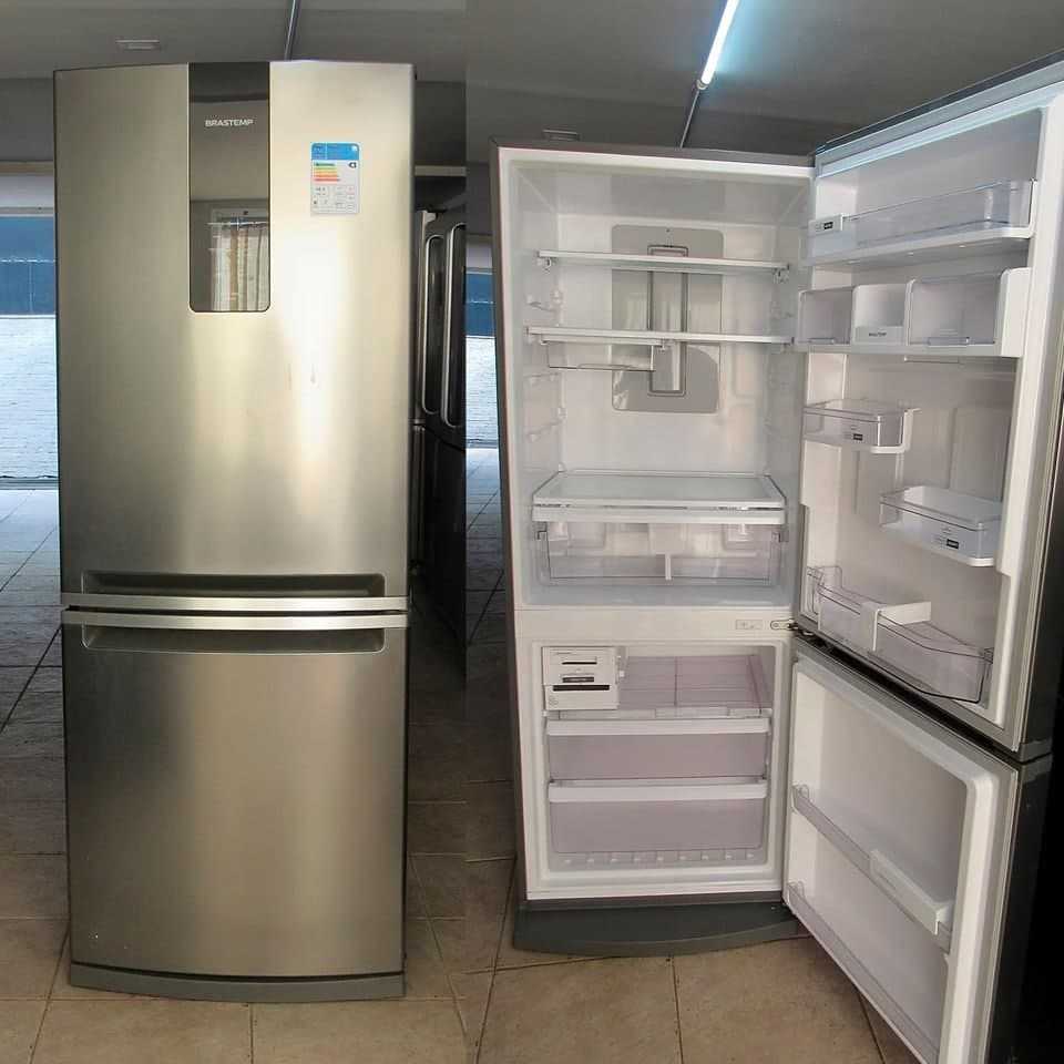 Geladeira Brastemp Frost Free Inverse 443 litros cor Inox com Turbo Ice – BRE57AK na Brastemp