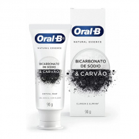 Creme Dental Oral-B Natural Essence Bicarbonato De Sódio E Carvão 90g na Amazon