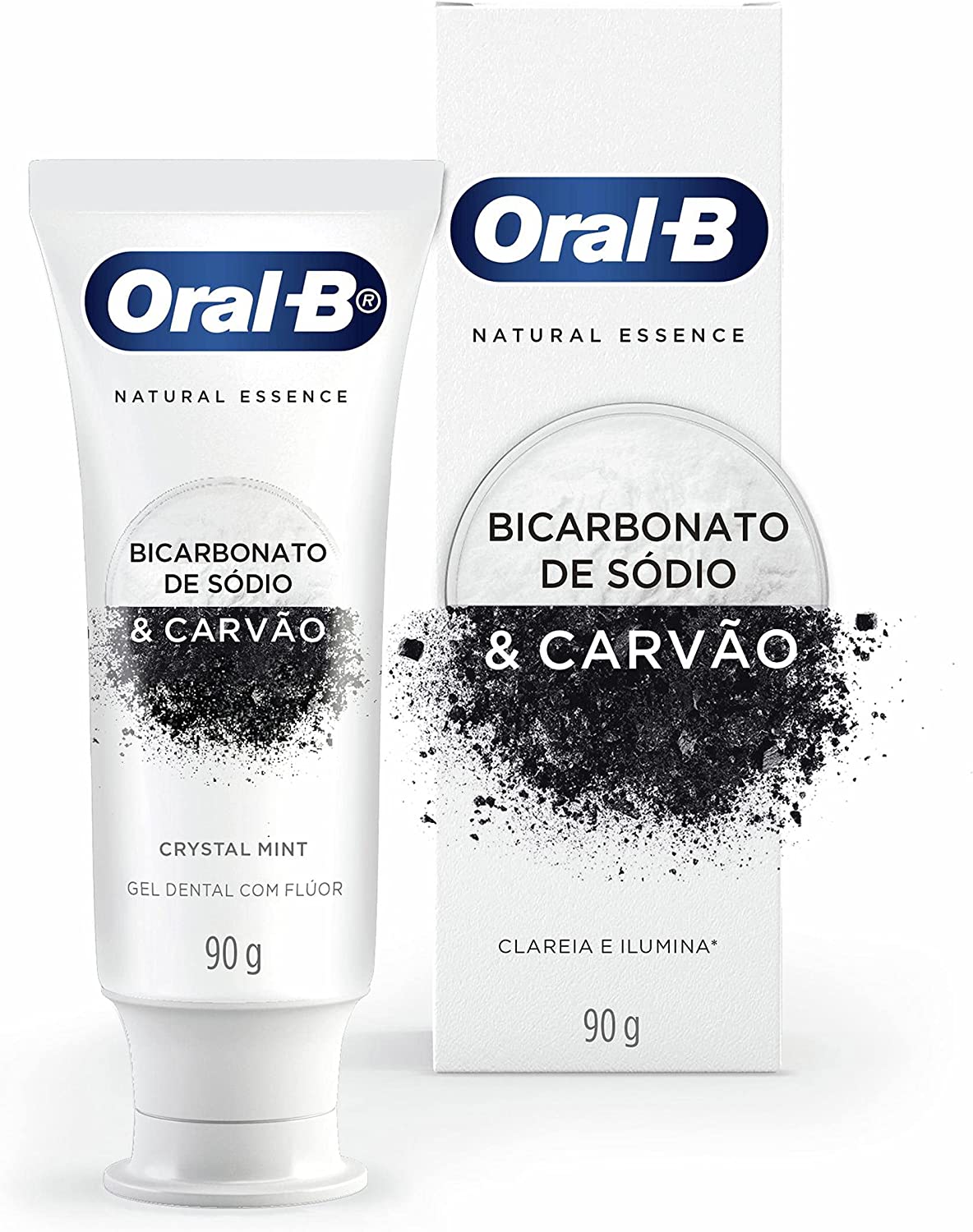 Creme Dental Oral-B Natural Essence Bicarbonato De Sódio e Carvão 90g na Amazon
