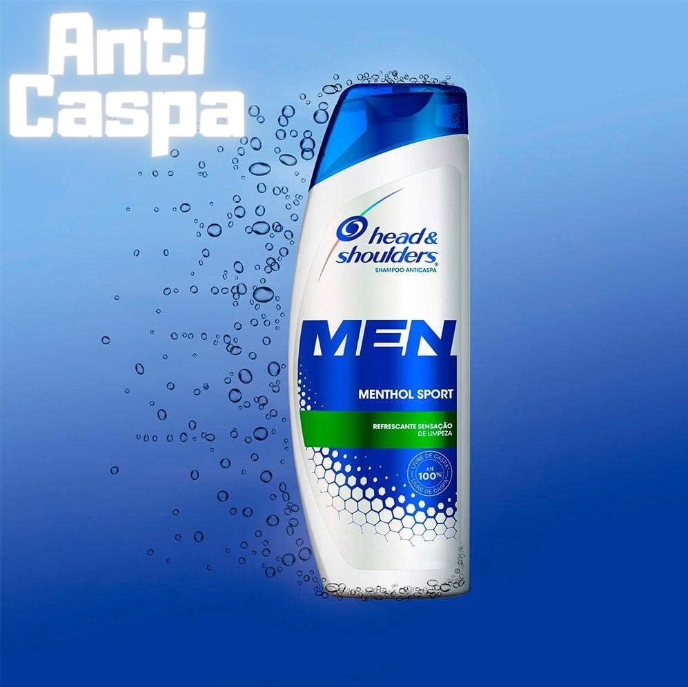 2 Un. Shampoo Head & shoulders Cuidados com a Raiz Men Menthol Sport – 400ml na Amazon