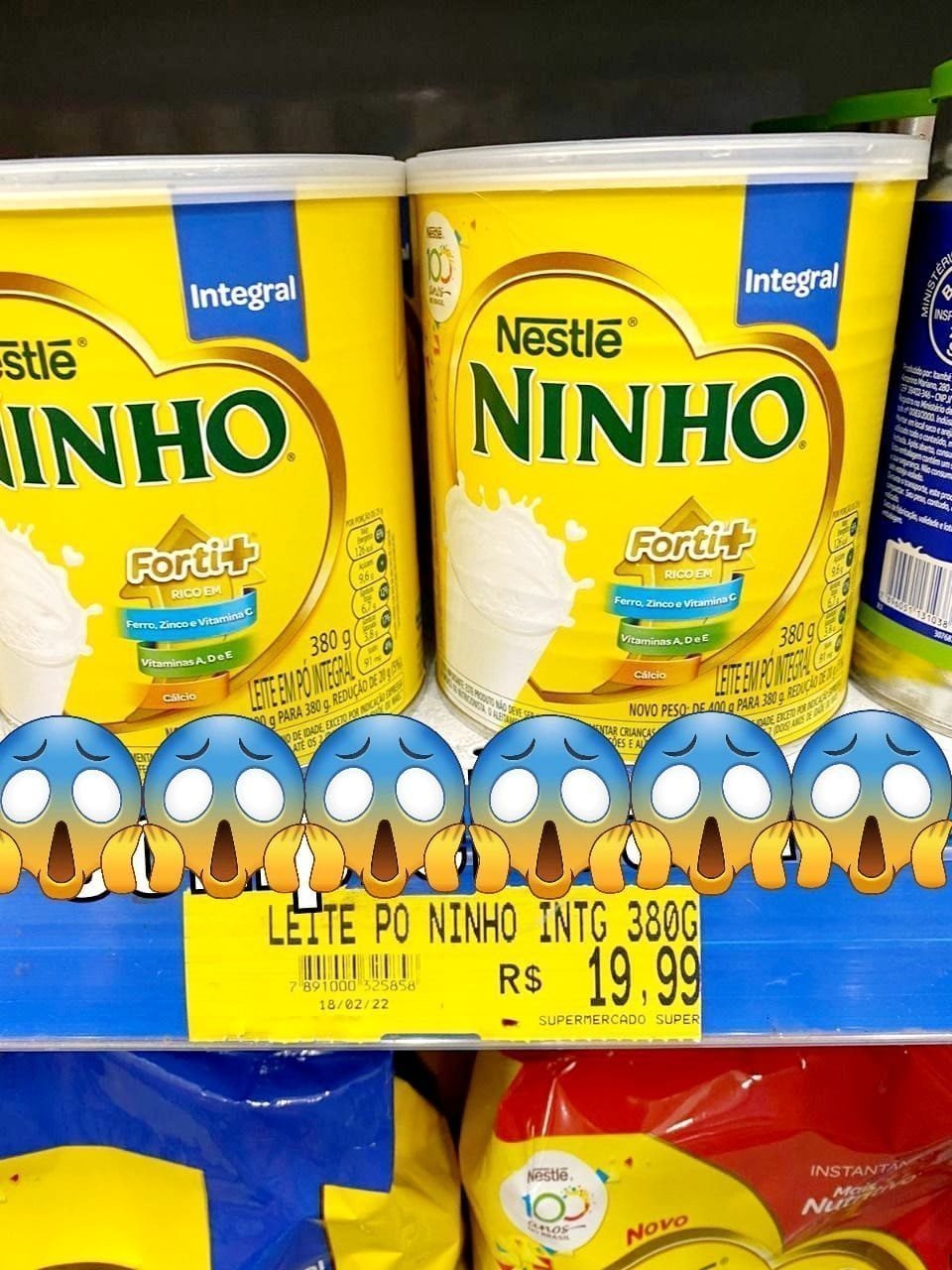 Leite em Pó NINHO Integral 380g na Casas Bahia