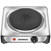 Fogão Elétrico Mondial Fast Cook FE-04 Com 1 Boca 110V Inox - Reembalado na Eletrum