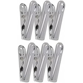 2 Pacotes Jogo de Prendedores Mimo Style Inox 6 Unidades (Total 12 unidades) na Amazon