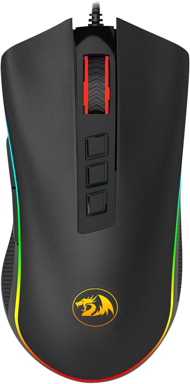 Mouse Gamer Redragon Cobra, Chroma RGB, 10000DPI, 7 Botões, Preto na Amazon