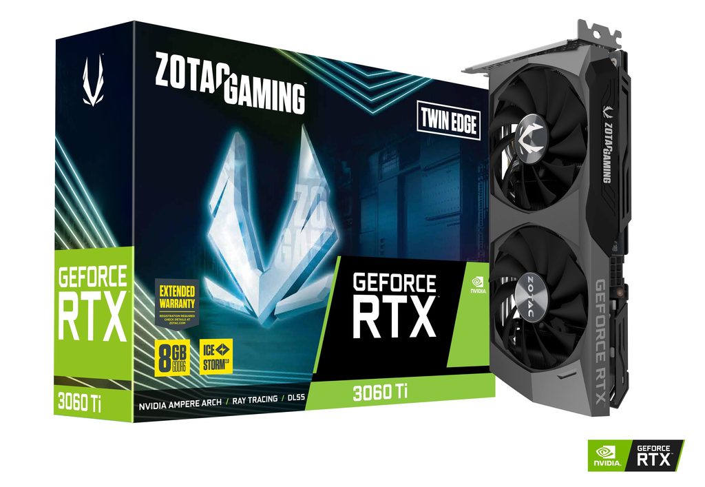 Placa de Vídeo Zotac Gaming – GeForce RTX 3060 Ti, Twin Edge, LHR, 8GB GDDR6 na Amazon