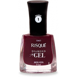 Esmalte Risqué Diamond Gel Amora Negra Cremoso 9,5ml na Amazon