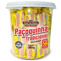 Paçoca Rolha Tradicional Pote C/56 Un Dacolonia na Amazon
