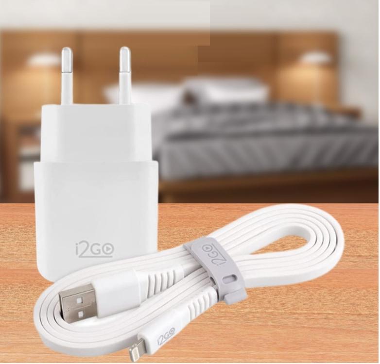 Kit Carregador De Parede USB 1A + Cabo Lightning 2,4A I2GO Branco – I2GO Basic na Amazon