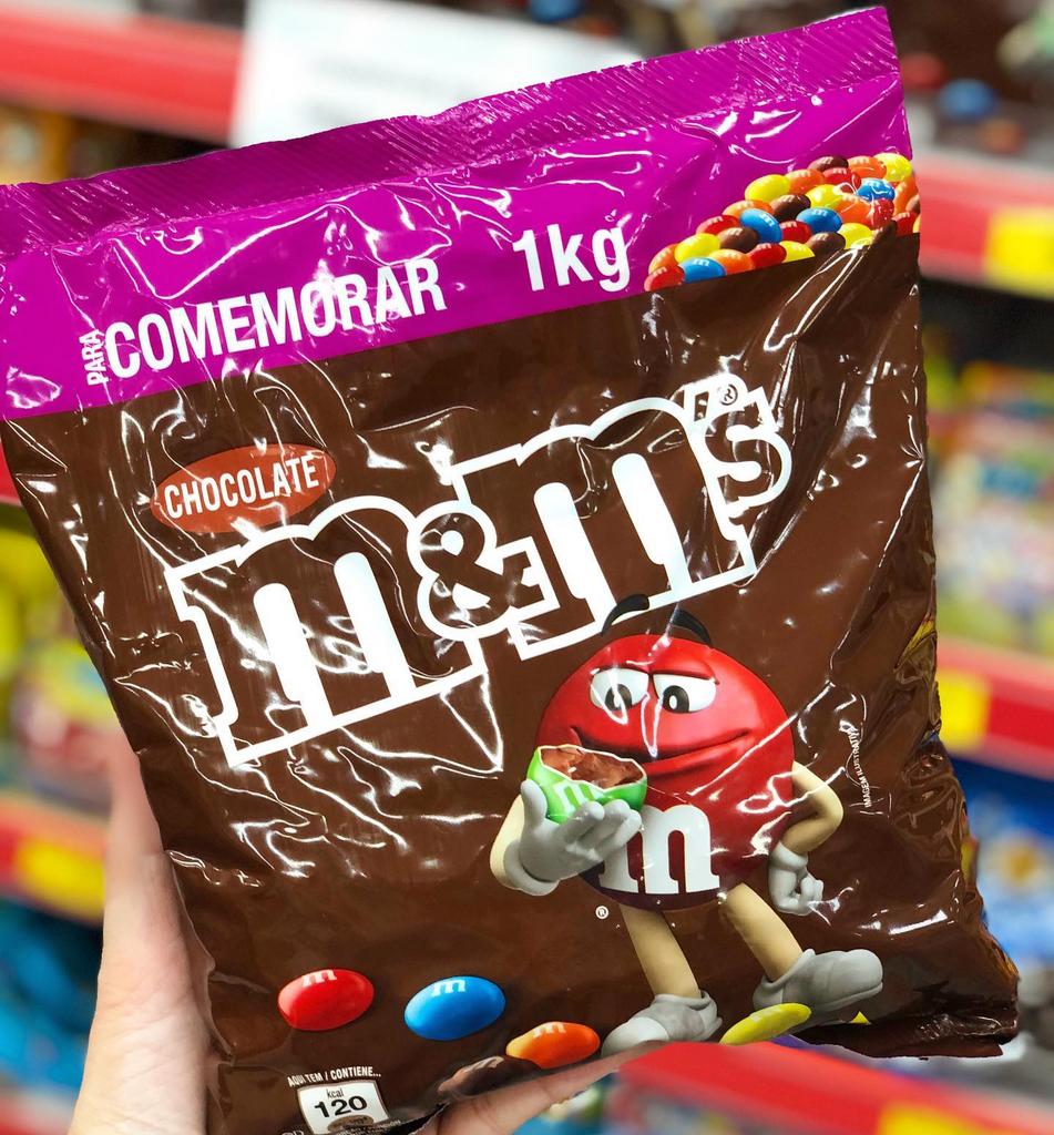 M&M`S Confeito Chocolate Ao Leite 1Kg Mars na Casas Bahia