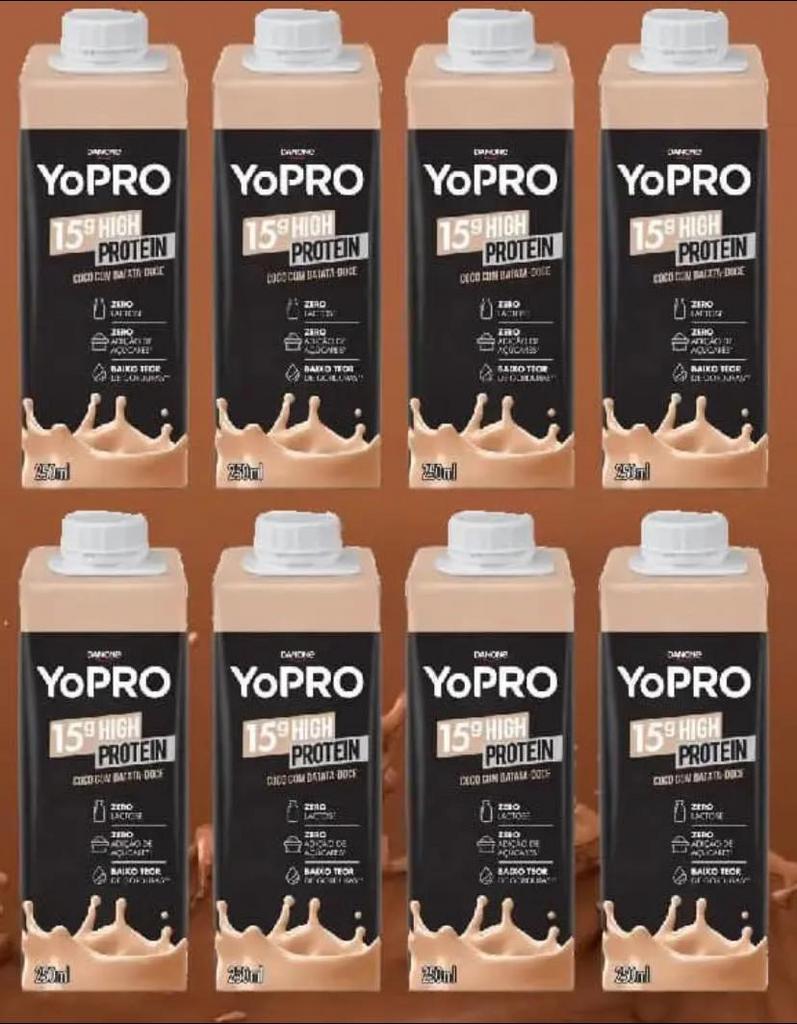 Kit Bebida Láctea YoPRO Sem Lactose – Zero Açúcar 250ml 8 Unidades na Magazine Luiza
