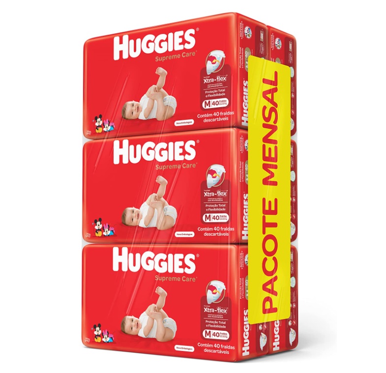 Fralda Huggies Supreme Care M – 240 Fraldas na Amazon